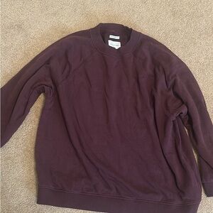American Eagle Outfitters Brown Crewneck Sweater Soft Knit